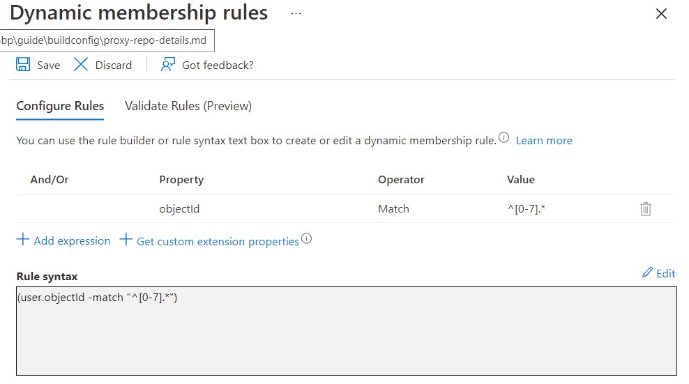 Azure Active Directory Dynamic Membership rules